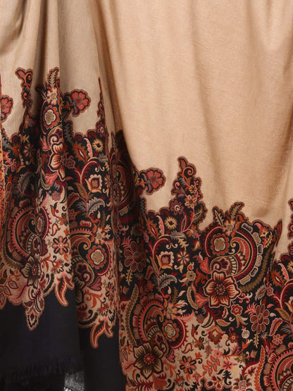 Pashtush Shawl Store Shawl Pashtush Womens Floral Jacquard Twin Coloured Shawl