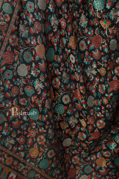 Pashtush Store Shawl Pashtush Womens Gulaabdar Kaani Shawl, Woollen, Faux Pashmina Shawl