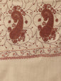 Pashtush India Womens Shawls Pashtush Womens Jaal Embroidery Shawl, Large Size, Taupe