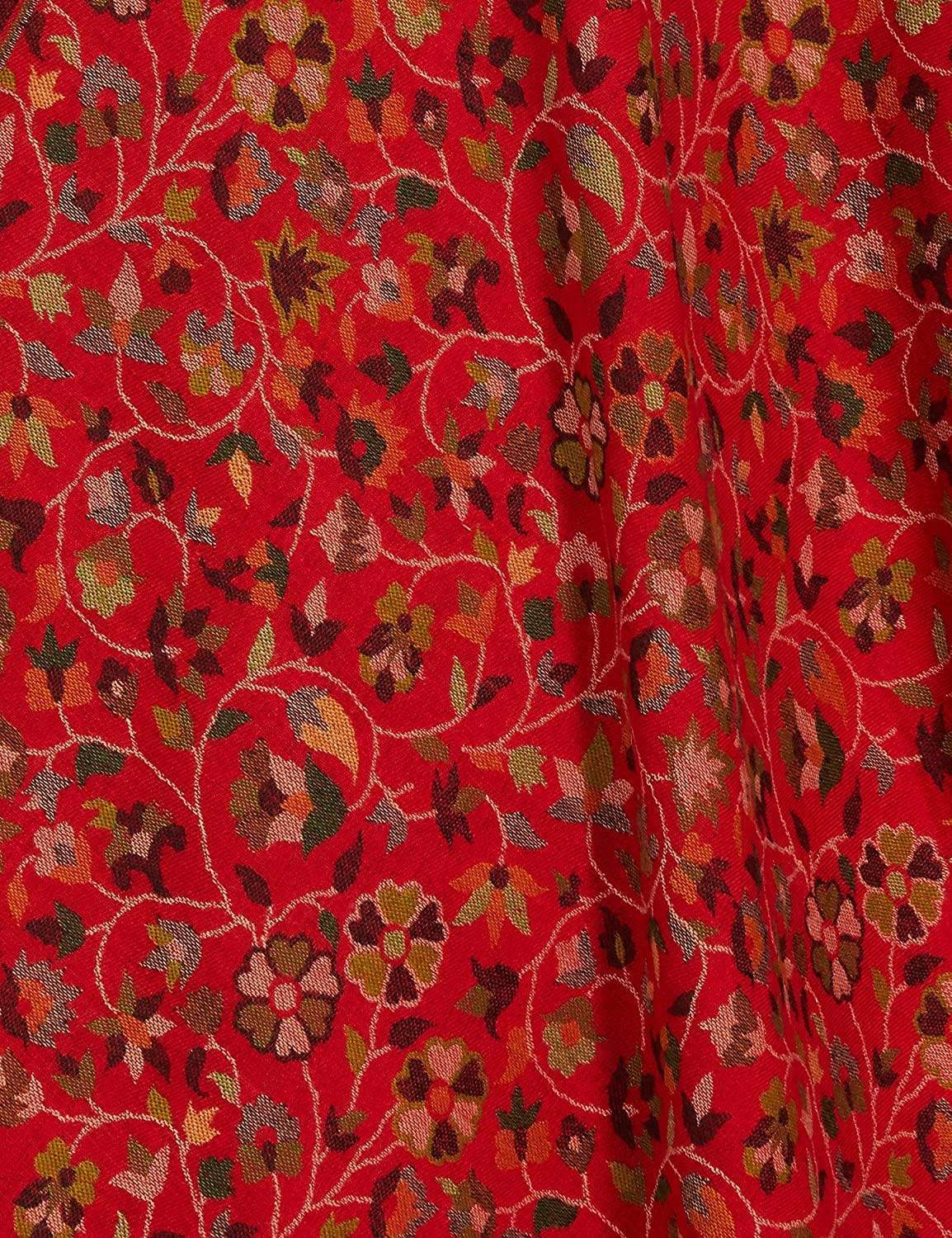 Pashtush India 100x200 Pashtush Womens Kaani Shawl, Faux Pashmina, Soft and Warm, Crimson