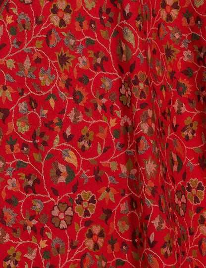 Pashtush India 100x200 Pashtush Womens Kaani Shawl, Faux Pashmina, Soft and Warm, Crimson