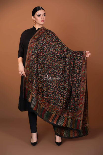 Pashtush India 100x200 Pashtush Womens Kaani Shawl, Faux Pashmina, Soft and Warm, Multi coloured