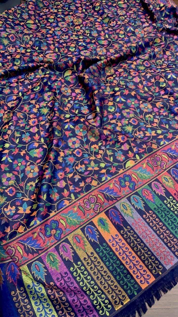 Pashtush India 100x200 Pashtush Womens Kaani Shawl, Faux Pashmina, Soft and Warm, Multi coloured