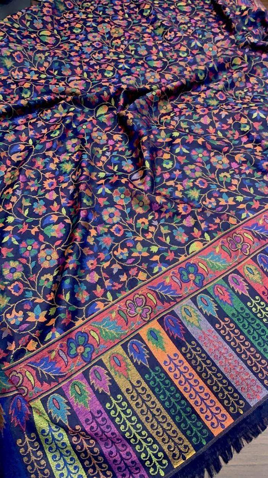 Pashtush India 100x200 Pashtush Womens Kaani Shawl, Faux Pashmina, Soft and Warm, Multi coloured