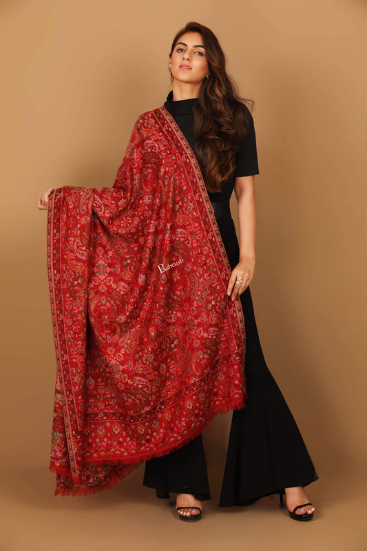 Pashtush India 100x200 Pashtush Womens Kaani Shawl, Faux Pashmina, Soft and Warm, Multi coloured