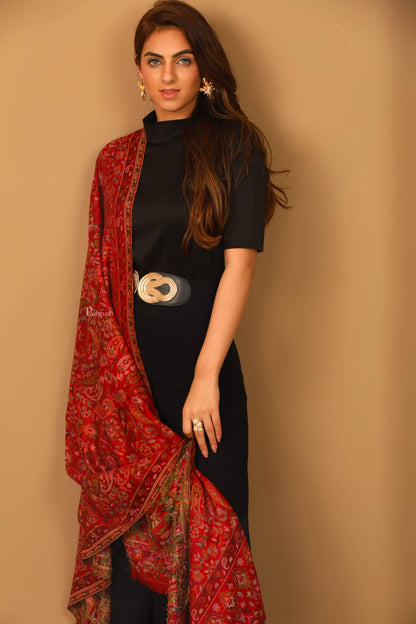 Pashtush India 100x200 Pashtush Womens Kaani Shawl, Faux Pashmina, Soft and Warm, Multi coloured