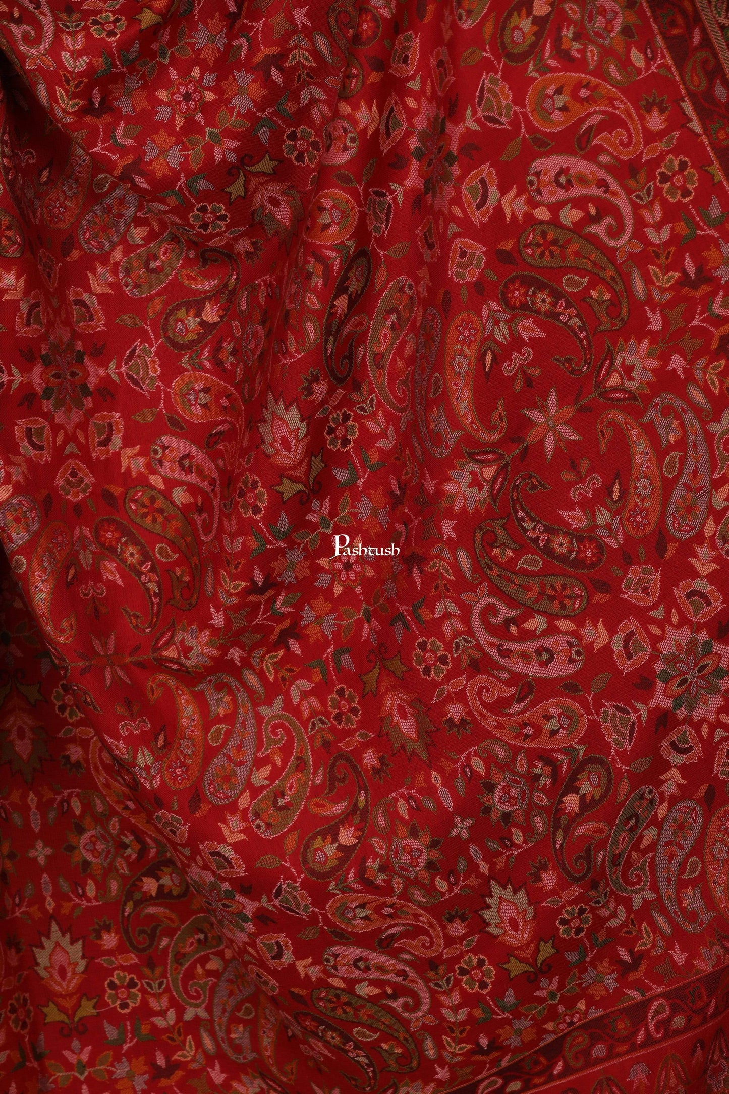 Pashtush India 100x200 Pashtush Womens Kaani Shawl, Faux Pashmina, Soft and Warm, Multi coloured