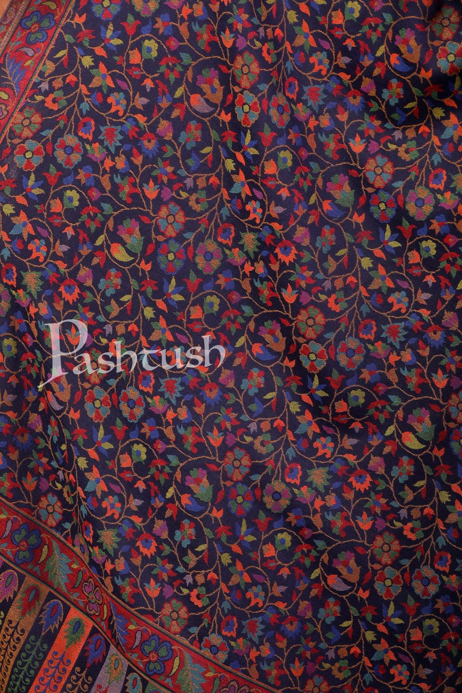 Pashtush India 100x200 Pashtush Womens Kaani Shawl, Faux Pashmina, Soft and Warm, Multi coloured