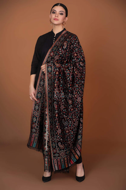 Pashtush India 100x200 Pashtush Womens Kaani Shawl, Faux Pashmina, Soft and Warm, Multi coloured