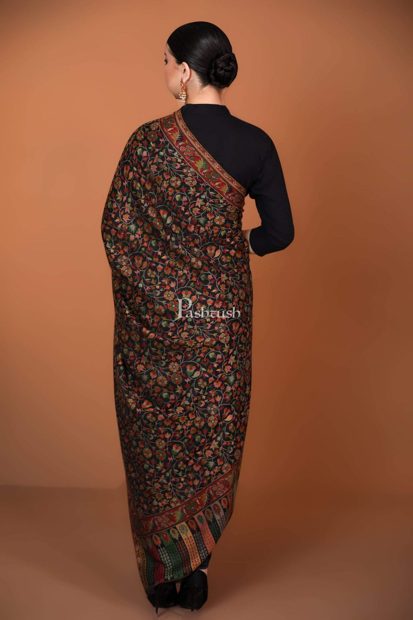 Pashtush India 100x200 Pashtush Womens Kaani Shawl, Faux Pashmina, Soft and Warm, Multi coloured