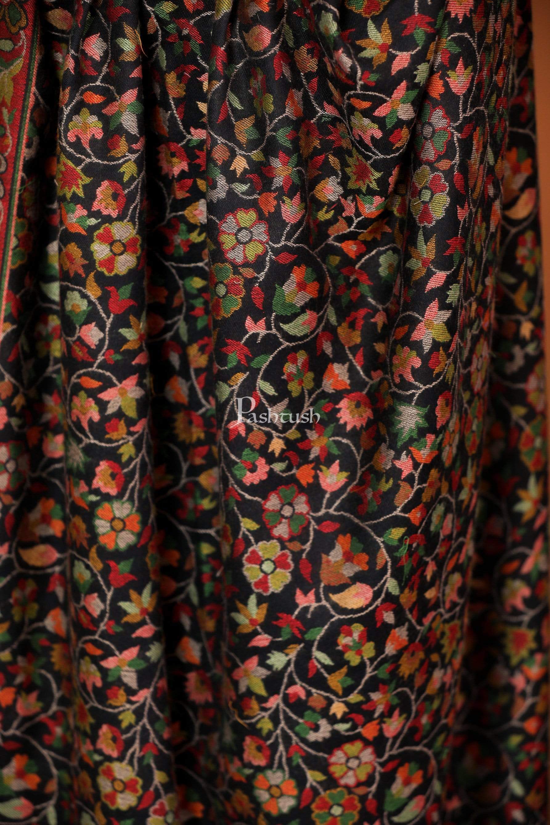 Pashtush India 100x200 Pashtush Womens Kaani Shawl, Faux Pashmina, Soft and Warm, Multi coloured