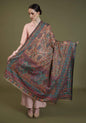 Pashtush India 100x200 Pashtush Womens Kaani Shawl, Pastel Coloured Weave, Pure Wool, Woolmark Certificate