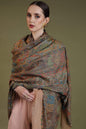 Pashtush India 100x200 Pashtush Womens Kaani Shawl, Pastel Coloured Weave, Pure Wool, Woolmark Certificate