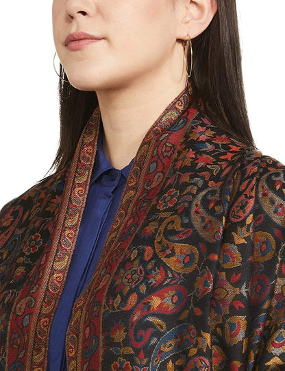 Pashtush India 100x200 Pashtush Womens Kaani Stole, Faux Pashmina, Soft And Warm