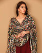 Pashtush Store Shawl Pashtush Womens Kalamkari Outline Embroidery Shawl, Kaani Painted Design