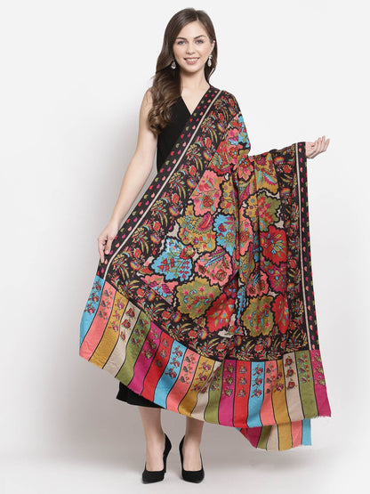Pashtush India Womens Shawls Pashtush Womens Kalamkari Printed Shawl, Medium, Thick And Warm