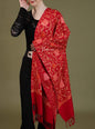 Pashtush India 70x200 Pashtush Womens Kashmiri Aari Embroidery, Woollen Stole
