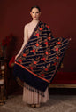 Pashtush India 70x200 Pashtush Womens Kashmiri Aari Embroidery, Woollen Stole