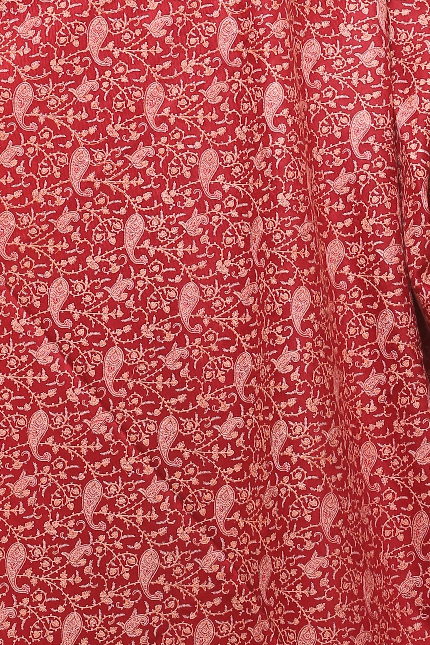 Pashtush India Shawl Pashtush Womens Kashmiri Embroidery Shawl, Heavy Design, Silk Thread Needlework, Maroon