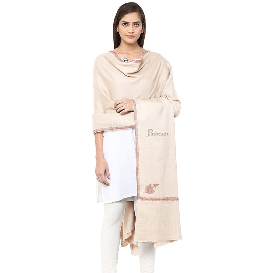 Pashtush India Womens Shawls Copy of Pashtush Womens Kashmiri Hand Embroidery Shawl, Woollen, Kingri