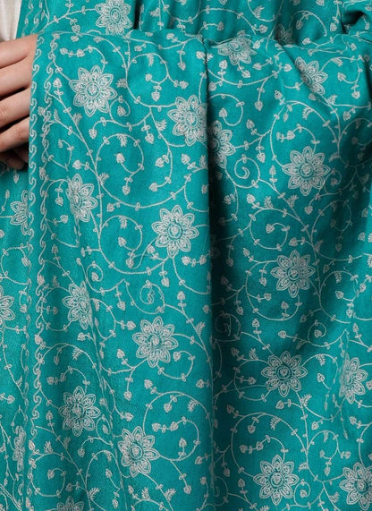 Pashtush Shawl Store Shawl Pashtush Womens Kashmiri Shawl with Tone on Tone Embroidery, Soft, Warm, Light Weight