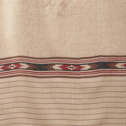 Pashtush India 100x200 Pashtush Womens Kullu Weave Shawl from Himachal, Beige