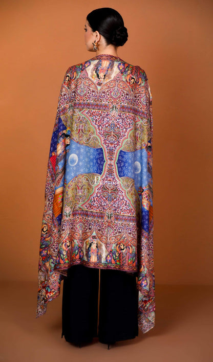 Pashtush India 100x200 Pashtush Womens Moon Shawl (chand-dar), Rashke Qamar (envy of the moon), Love Story Shawl. (Woolmark Certified)