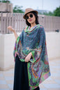 Pashtush India 70x200 Pashtush Womens Mughal Printed Stole, Extra Soft Bamboo Fabric