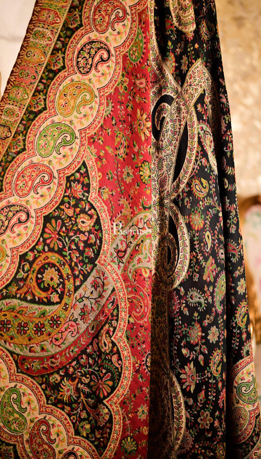 Pashtush India 100x200 Pashtush Womens Paisley Weave Kaani Shawl, Soft and Warm