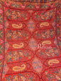 Pashtush India 100x200 Pashtush Womens Papier-mâché Embroidered Shawl, Fine Wool with Silky Embroidery, Scarlet Red