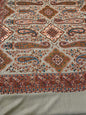 Pashtush India 100x200 Pashtush Womens Papier-mâché Embroidered Shawl, Fine Wool, Soft and Warm