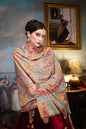 Pashtush India Womens Shawls Pashtush Womens Pashmina, Hand Embroidered Hand Painted Kalamkari Shawl, Multicolour
