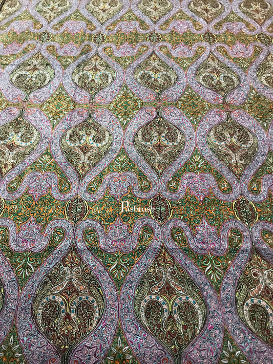 Pashtush India Womens Shawls Pashtush Womens Pashmina Shawl, Handwoven with Sozni Hand Embroidery