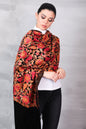 Pashtush India Womens Stoles and Scarves Scarf Pashtush Womens Peruvian Roses Scarf, Embroidery Stole, Soft And Warm - Black