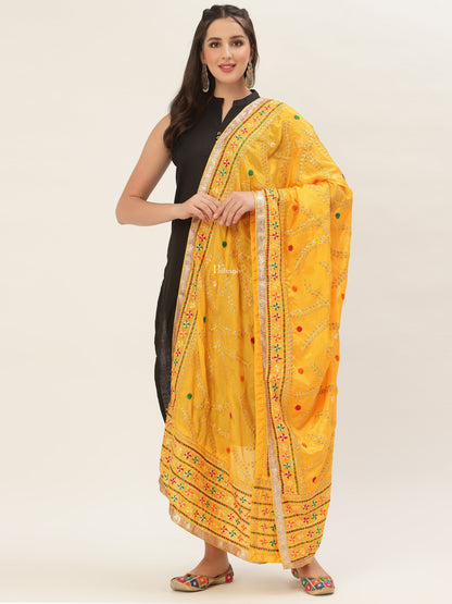 Pashtush India Pashtush Womens Phulkari Dupatta