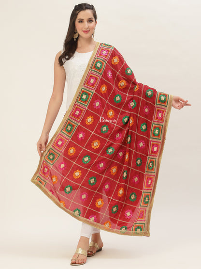 Pashtush India Pashtush Womens Phulkari Dupatta