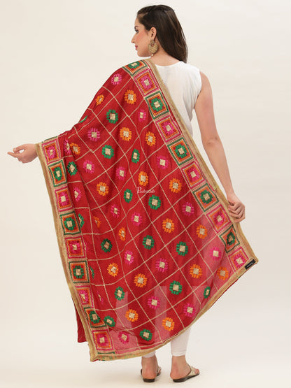 Pashtush India Pashtush Womens Phulkari Dupatta