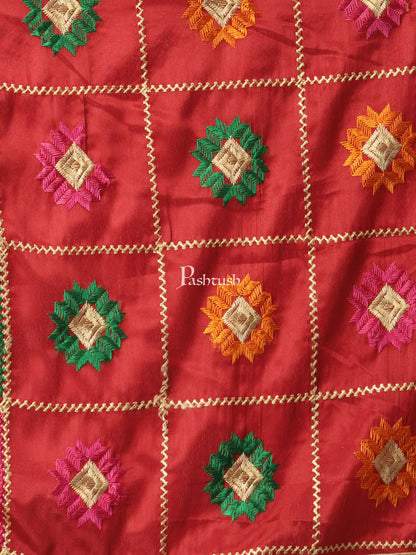 Pashtush India Pashtush Womens Phulkari Dupatta