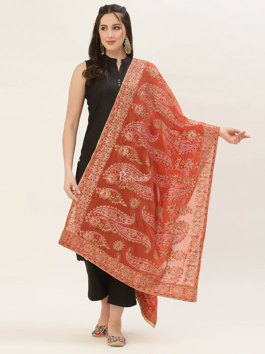 Pashtush India Womens Dupatta Pashtush Womens Phulkari Dupatta
