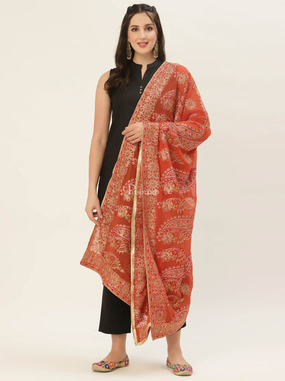Pashtush India Womens Dupatta Pashtush Womens Phulkari Dupatta