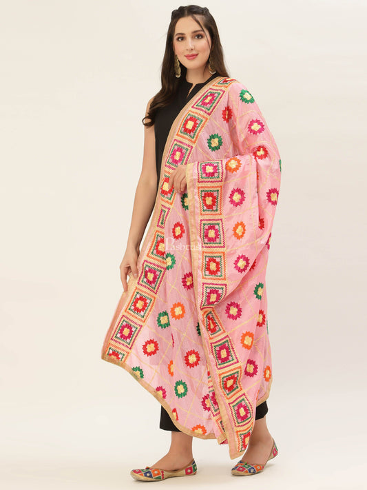 Pashtush India Womens Dupatta Pashtush Womens Phulkari Dupatta