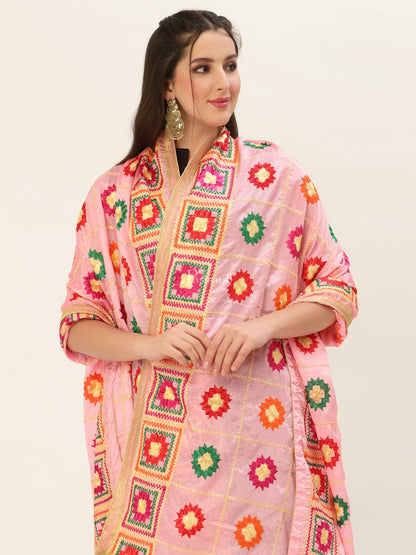 Pashtush India Womens Dupatta Pashtush Womens Phulkari Dupatta