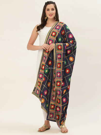 Pashtush India Womens Dupatta Pashtush Womens Phulkari Dupatta