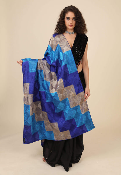 Pashtush India 114x228 Pashtush Womens Phulkari Dupatta with Multicoloured Embroidery