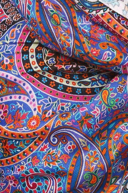 Pashtush Womens Printed Soft Bamboo Scarf, Stole, Multicolored