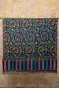 Pashtush India Womens Shawls Pashtush Womens Pure Pashmina Handloom Kaani Shawl, Handwoven, Jewel Black