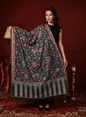 Pashtush India Womens Shawls Pashtush Womens Pure Pashmina Kaani Shawl, Handloom, Hand woven, Black