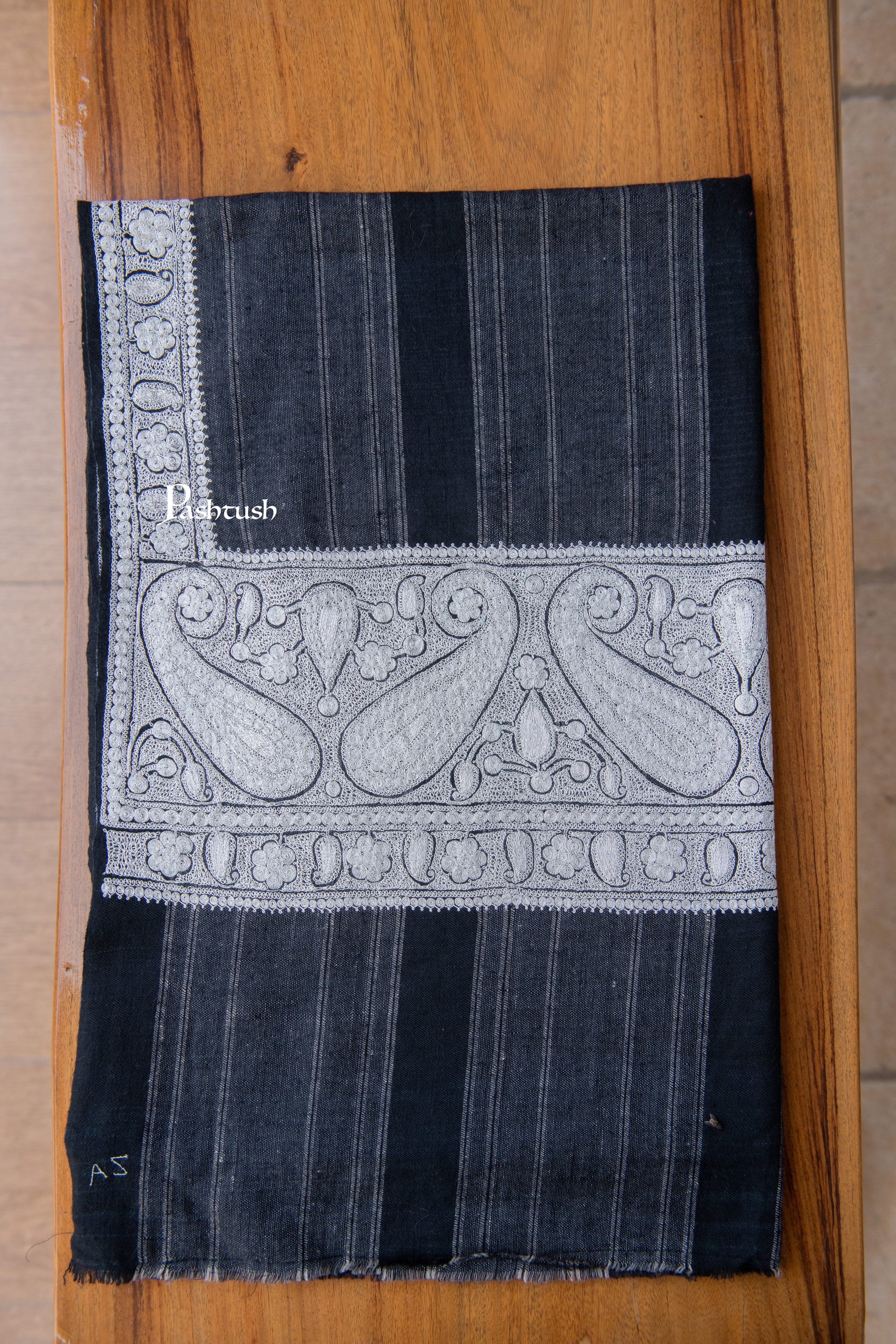 Pashtush India Womens Shawls Pashtush Womens Pure Pashmina Shawl, Black