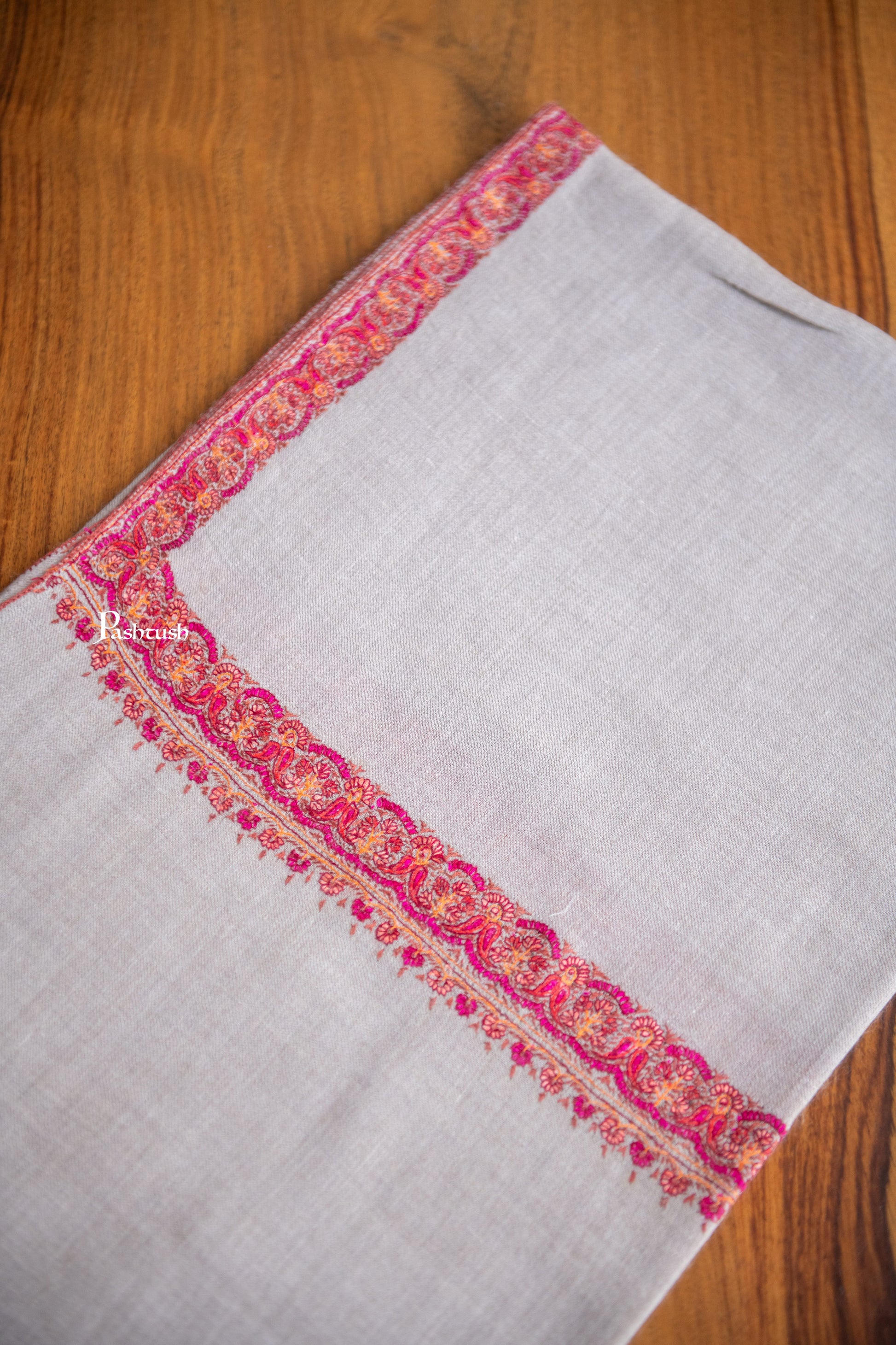 Pashtush India Womens Shawls Pashtush Womens Pure Pashmina Shawl, Grey