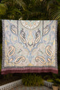 Pashtush India Womens Shawls Pashtush Womens Pure Pashmina Shawl, Hand Embroidery, Hand Woven, Kalamkari Design, Multicolour